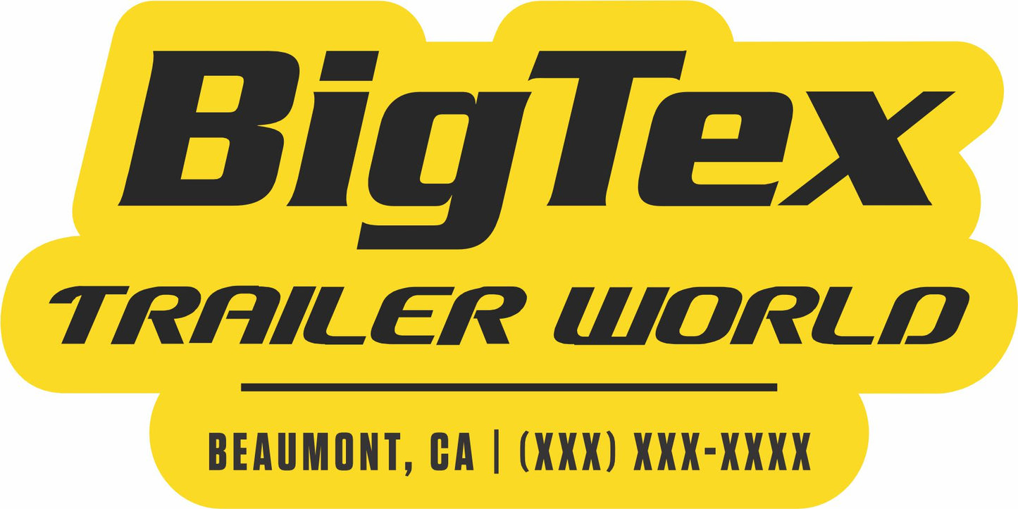 250 BIG TEX 3X6 STICKERS