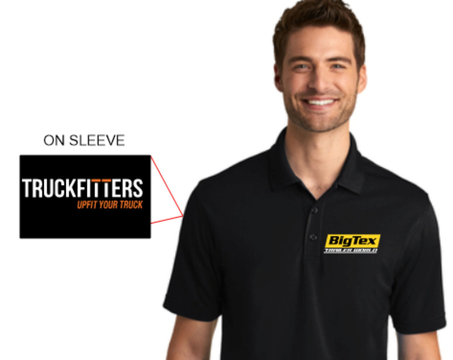 BIG TEX and TRUCKFITTERS MENS EMBROIDERED POLO SHIRTS $27.95