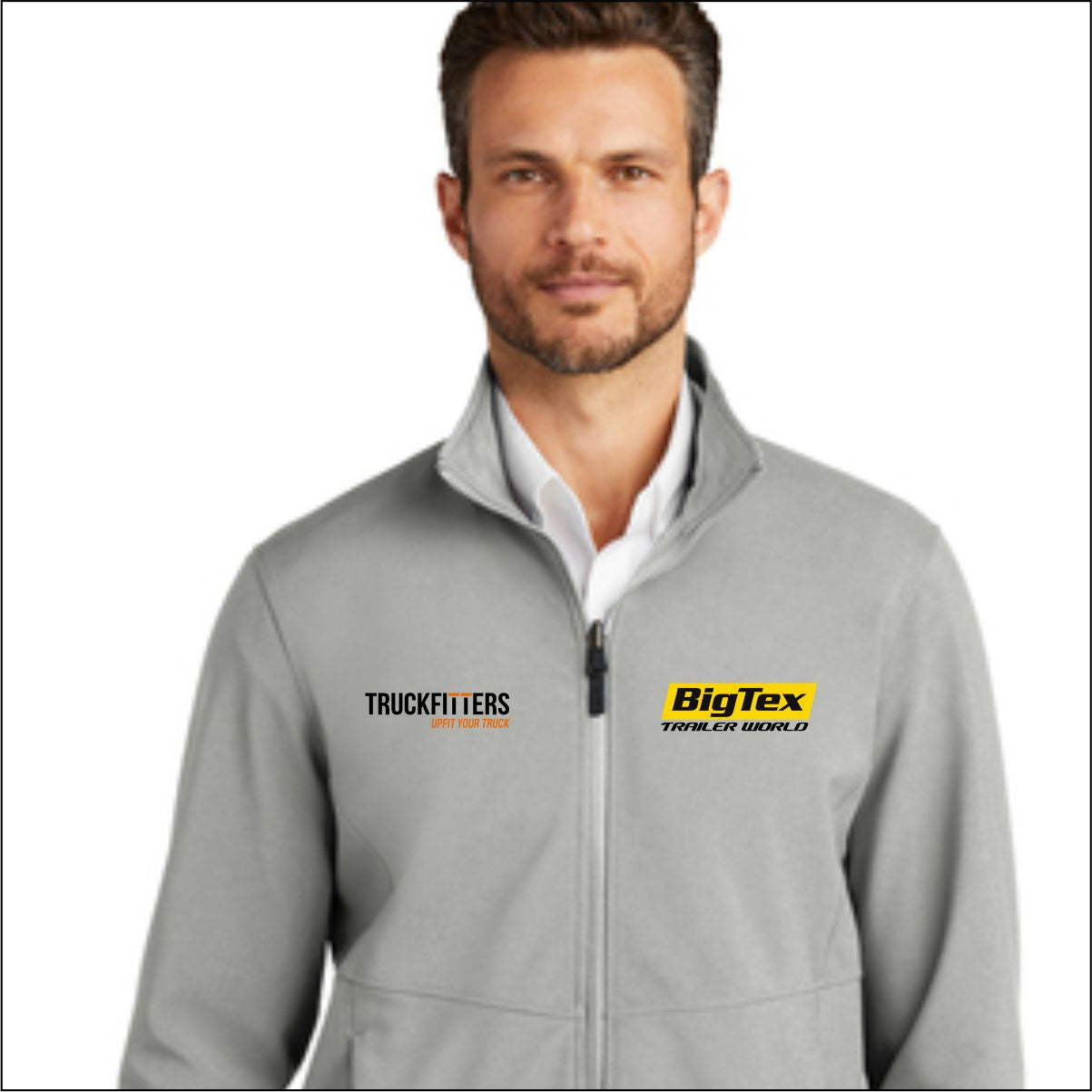 MEN AND LADIES SOFT SHELL EMBROIDERED JACKET 43.95