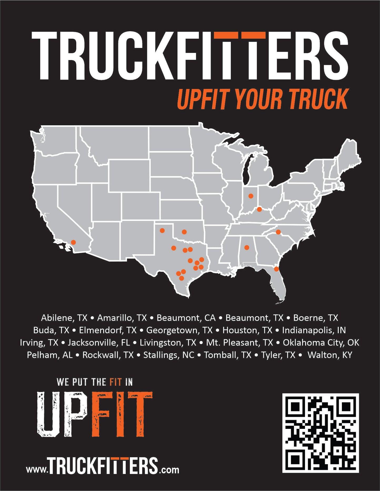 250 TRUCKFITTERS MAP FLYERS $85.95