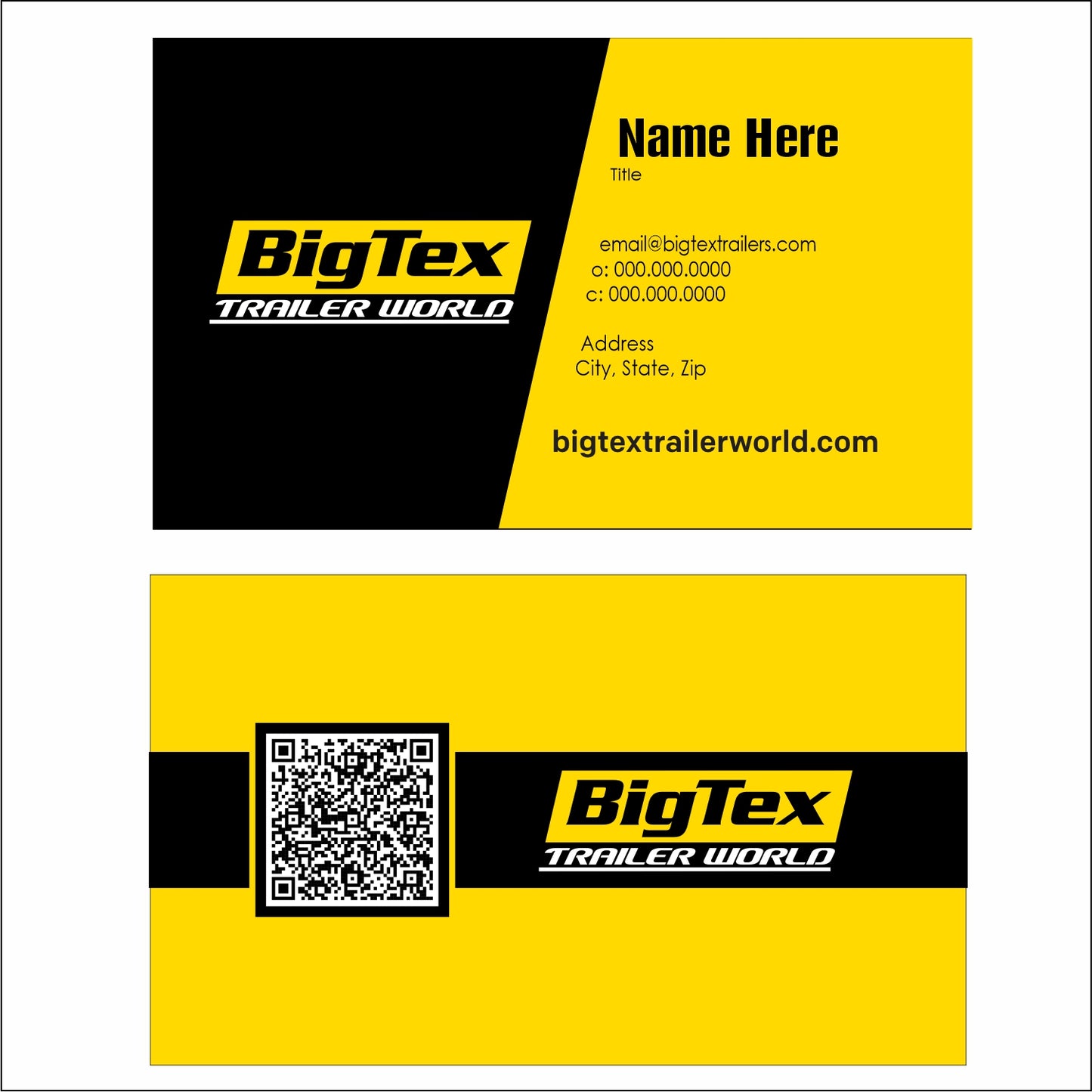 1000 BIG TEX ONLY BUSINESS CARDS $49.95
