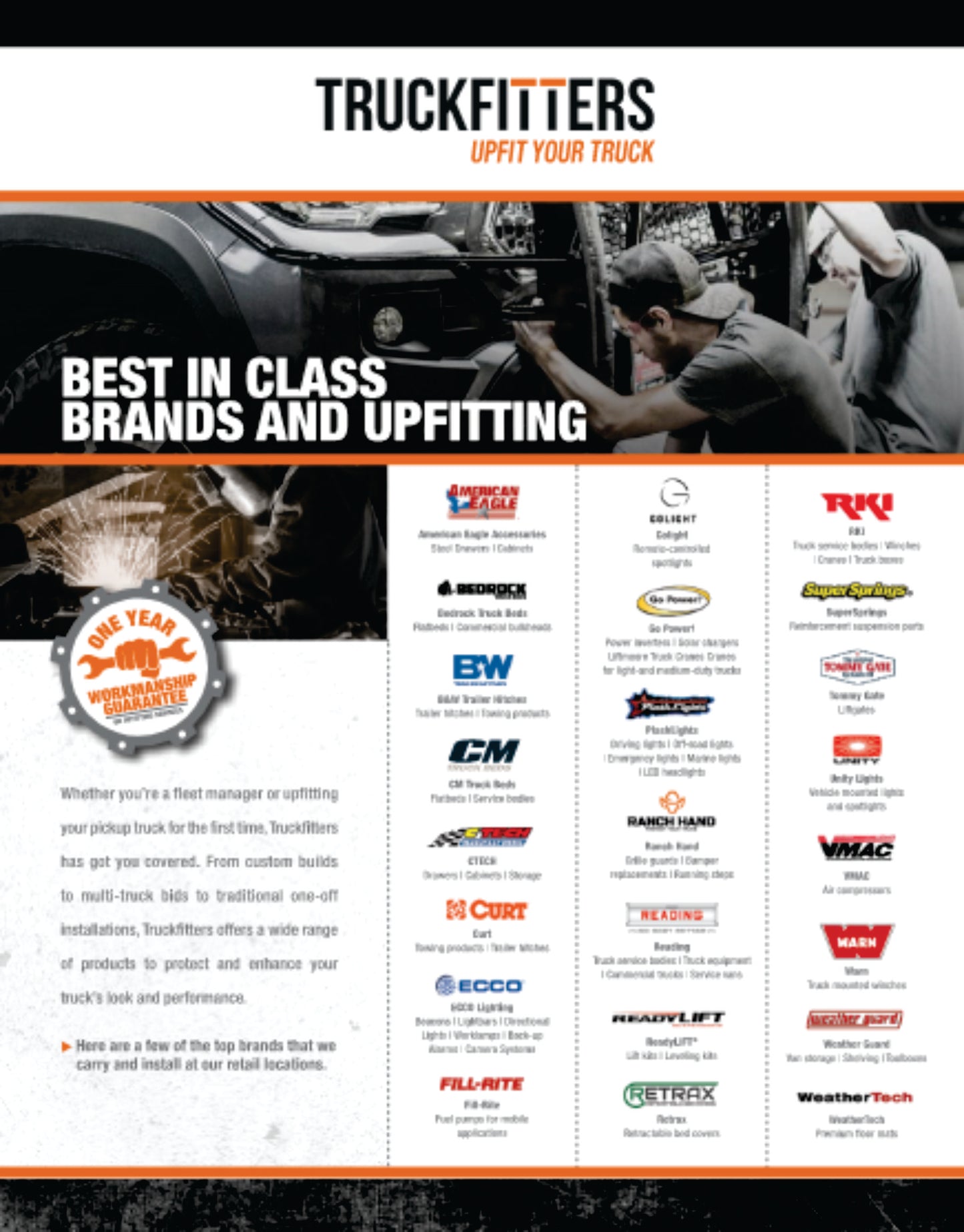250 TRUCKFITTERS LINE CARDS $85.95