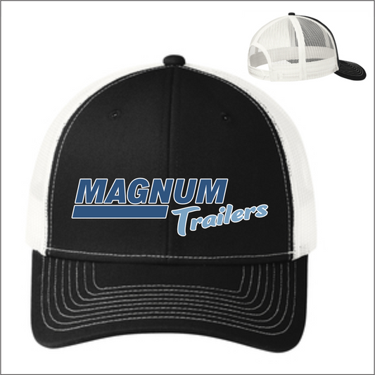 MAGNUM BLACK RICHARDSON TRUCKER EMBROIDERED FULL LOGO HAT    463C112