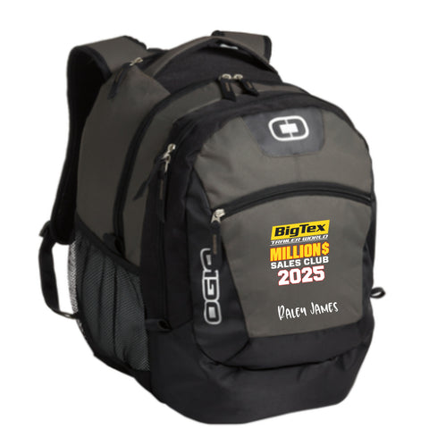 6 MILLION DOLLAR CLUB - 411042463 BACK PACK WITH LAPTOP COMPARTMENT