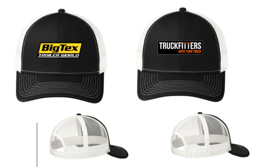 BLACK RICHARDSON TRUCKER EMBROIDERED FULL LOGO HAT    463C112