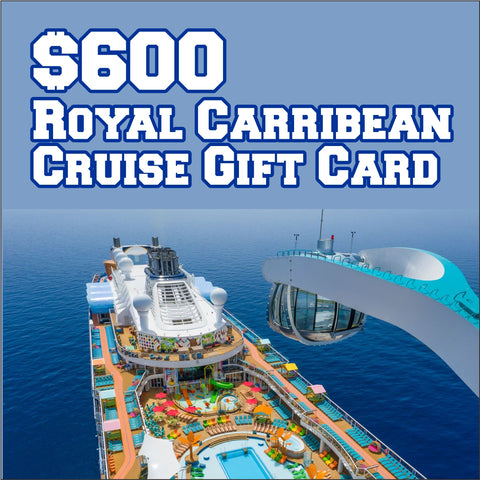 10 MILLION DOLLAR CLUB - $600 ROYAL CARRIBEAN CRUISE GIFT CARD