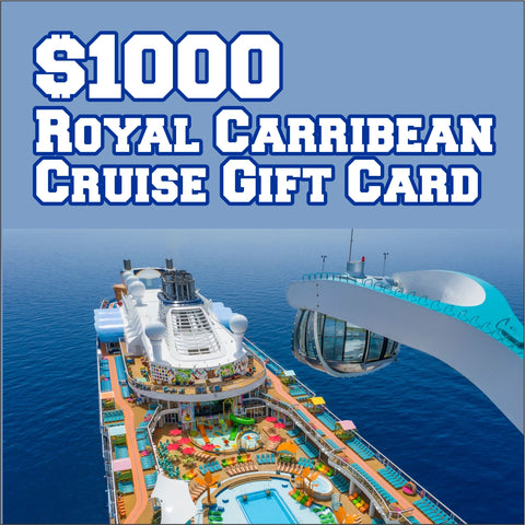 12 MILLION DOLLAR CLUB - 1000 ROYAL CARRIBEAN CRUISE GIFT CARD