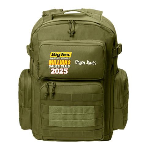 6 MILLION DOLLAR CLUB - CSB205463 TACTICAL BACK PACK WITH LAPTOP COMPARTMENT