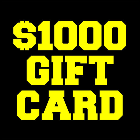 12 MILLION DOLLAR CLUB - 1000 GIFT CARD