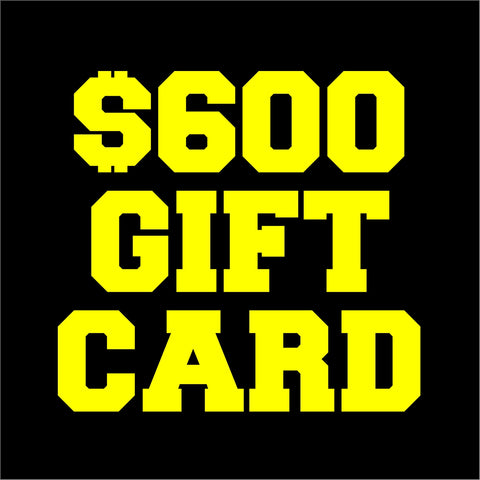 10 MILLION DOLLAR CLUB - $600 GIFT CARD