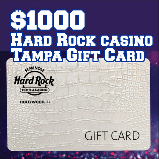 10 MILLION DOLLAR CLUB - 1000 HARD ROCK CASINO TAMPA GIFT CARD