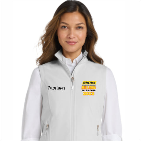 4 MILLION DOLLAR CLUB - L325463 LADIES CORE SOFT SHELL VEST
