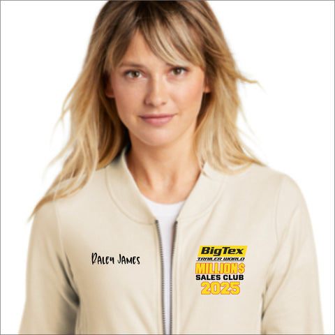 4 MILLION DOLLAR CLUB - LST274463 LADIES FRENCH TERRY BOMBERS JACKET