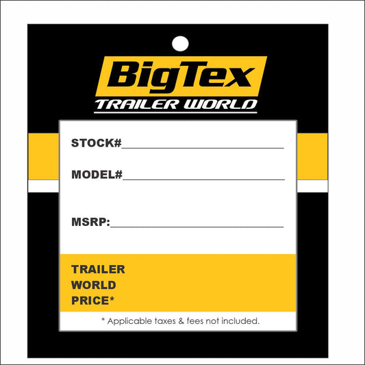BIGTEX STANDARD BLACK SALES TAGS PACK OF 100 - $85.45
