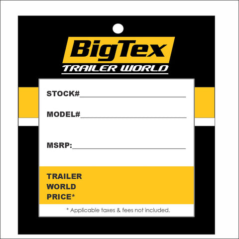 BIGTEX STANDARD BLACK SALES TAGS PACK OF 100 - $85.45