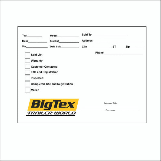 DEALER ENVELOPES PACK OF 100 $24.44